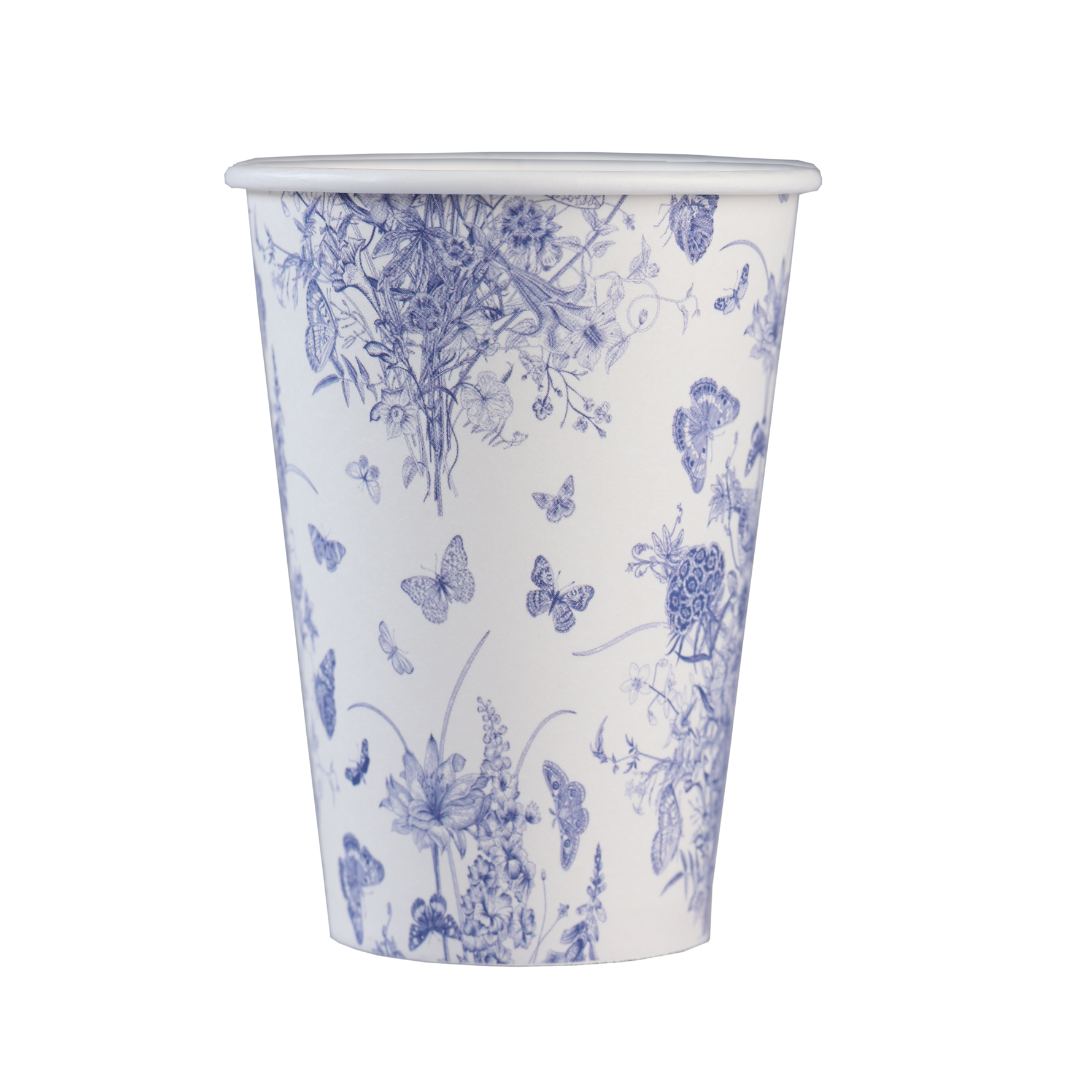 bicchieri in carta 200 ml a fiori mecup store online