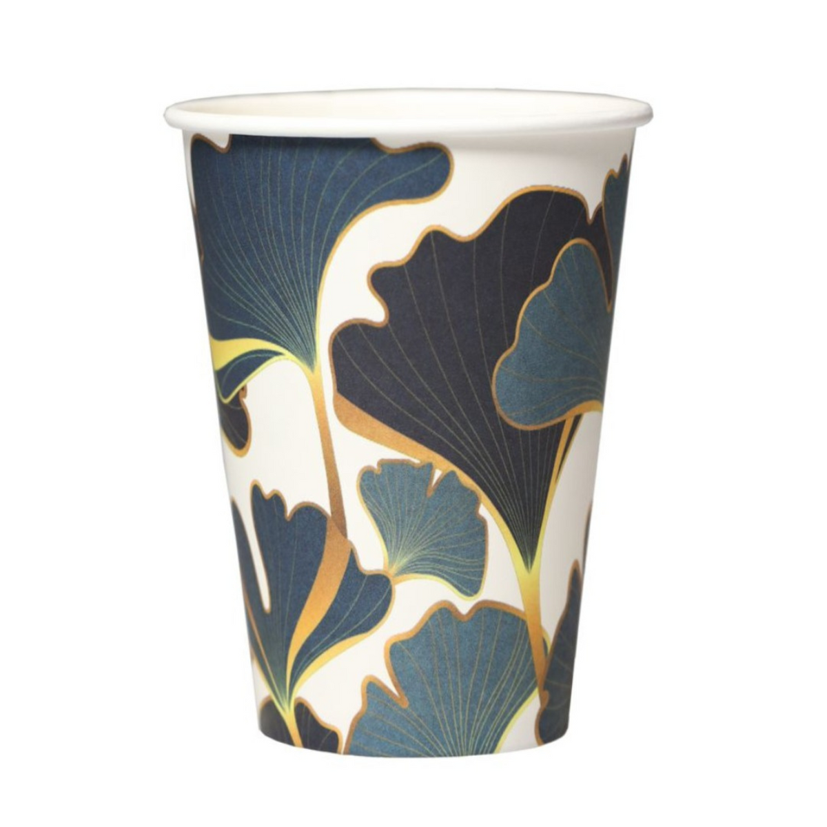 200ml Plastic-Free Paper Cups with Floral Prints