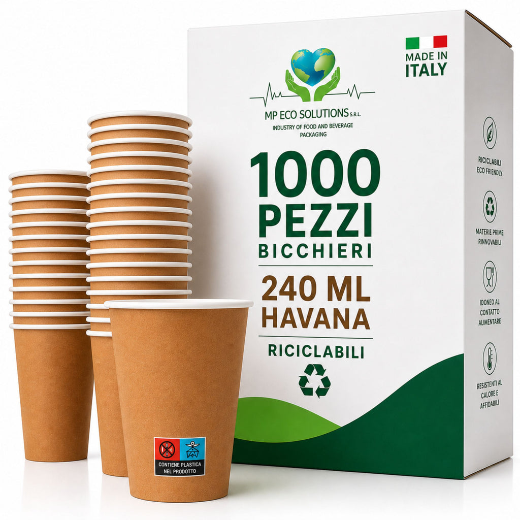 Bicchieri in Carta Havana 240 ml – 1000 Pezzi