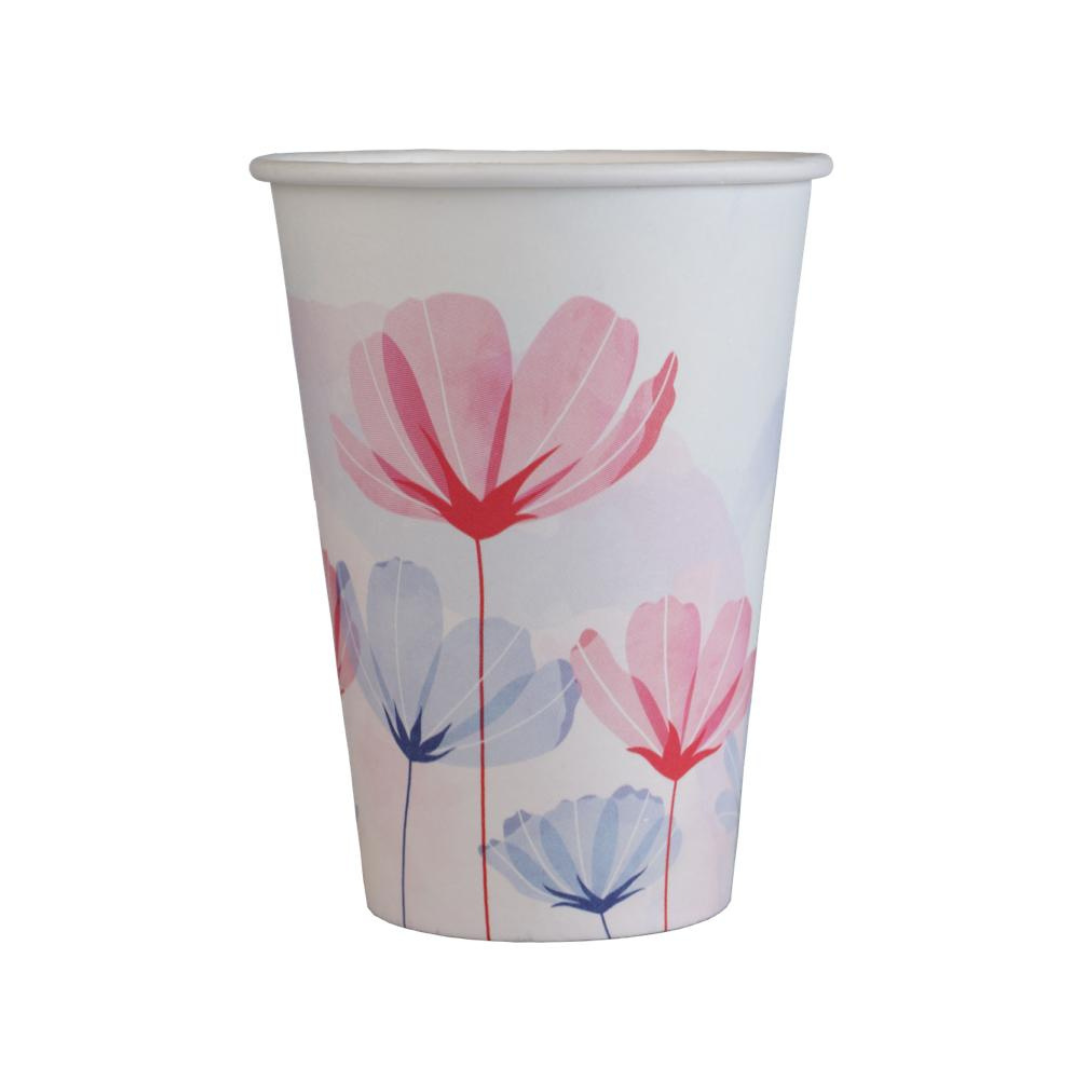 bicchieri in carta 200 ml a fiori mecup store online